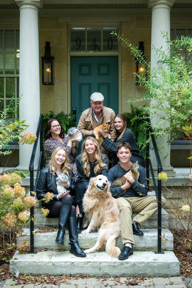 The LeMarchant family at home in Cobourg